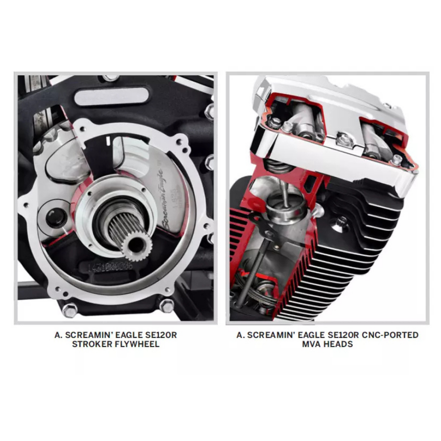 Harley-Davidson® Screamin Eagle Pro SE120R High Performance Crate Motor - Black & Chrome - Dyna & Touring