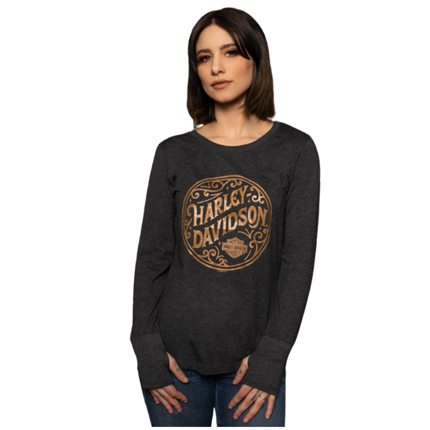 Gasoline Alley Harley-Davidson® Women's Long Sleeve Dealer Tee - Mystical