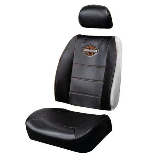 Harley-Davidson® Premium B&S Sideless 3-Piece Seat Cover - Black – Single