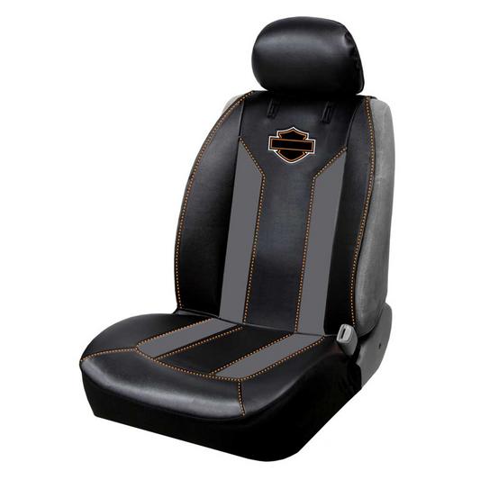 Harley-Davidson® Deluxe B&S Sideless 3-Piece Seat Cover - Black – Single