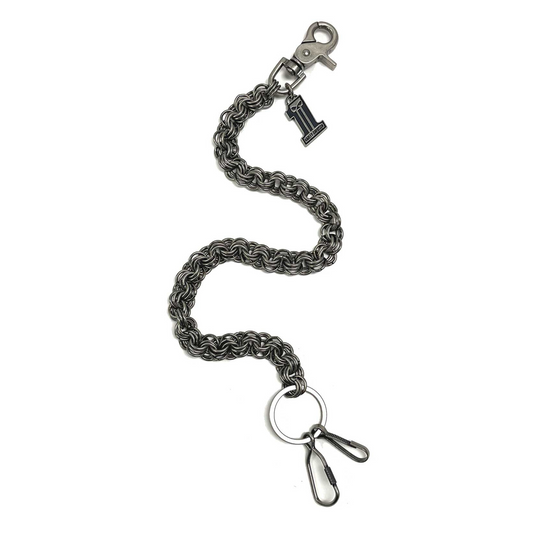 Harley-Davidson® Men's #1 Skull 24 inch Wallet Chain - Antique Nickel Finish