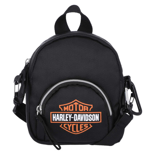 Harley-Davidson® Women's Bar & Shield Logo Covertible Mini Backpack - Black