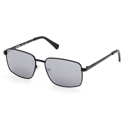 Harley-Davidson® Men's Square Metal Sunglasses - Matte Black & Smoke Gray Lens