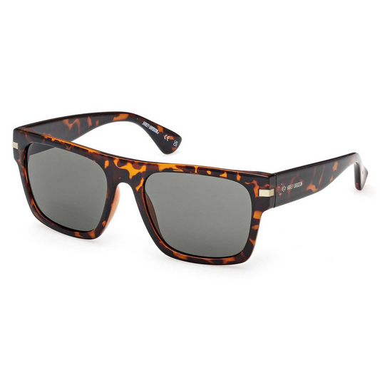 Harley-Davidson® Men's Metal Accent Sunglasses - Tortoise Frame & Green Lenses