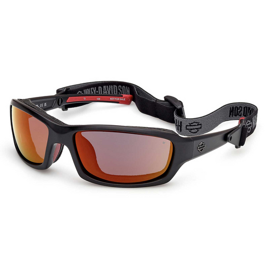 Harley-Davidson® Men's Gym Time 2.0 Sunglasses w/ Headstrap - Red Mirror Lenses