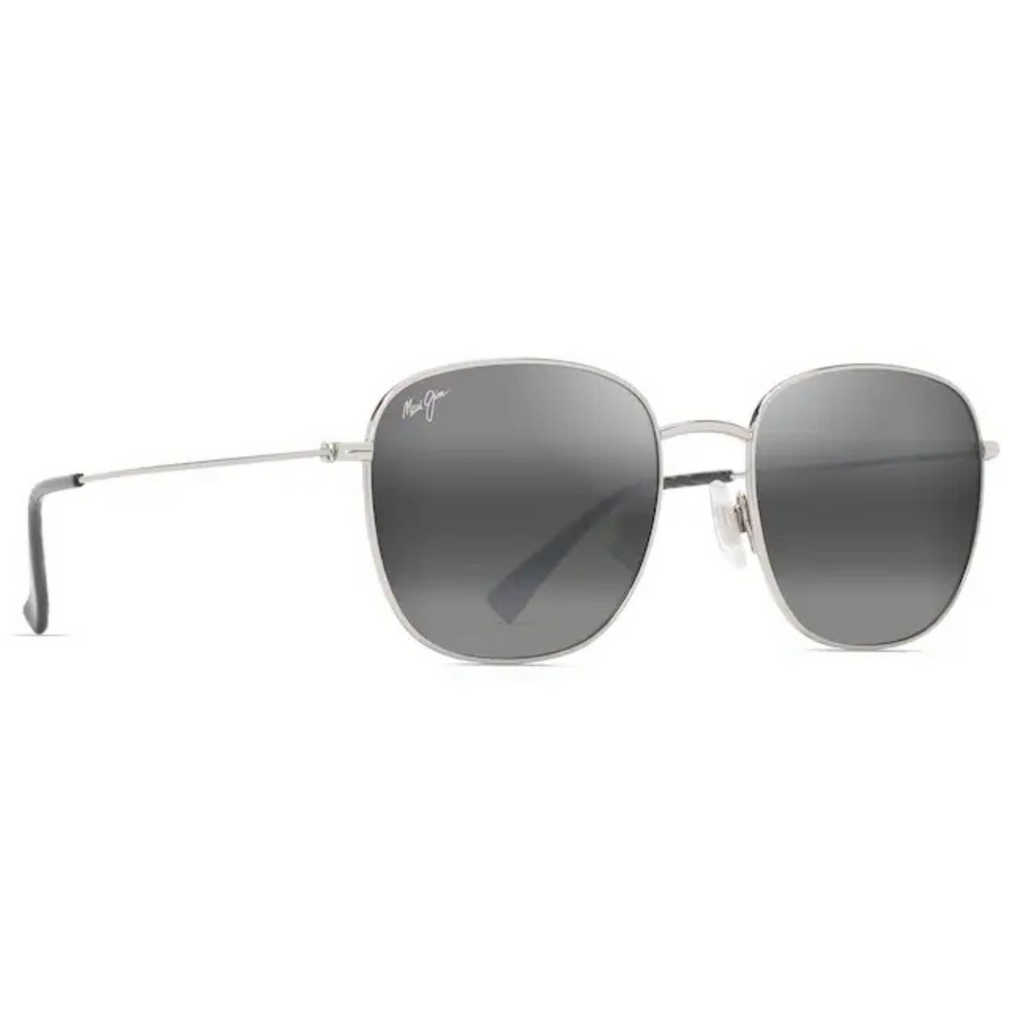 Maui Jim - Olali Polarised Sunglasses - Shiny Silver with Black