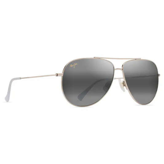 Maui Jim - Hau'oli XL Polarised Sunglasses - Shiny Light Gold with Crystal