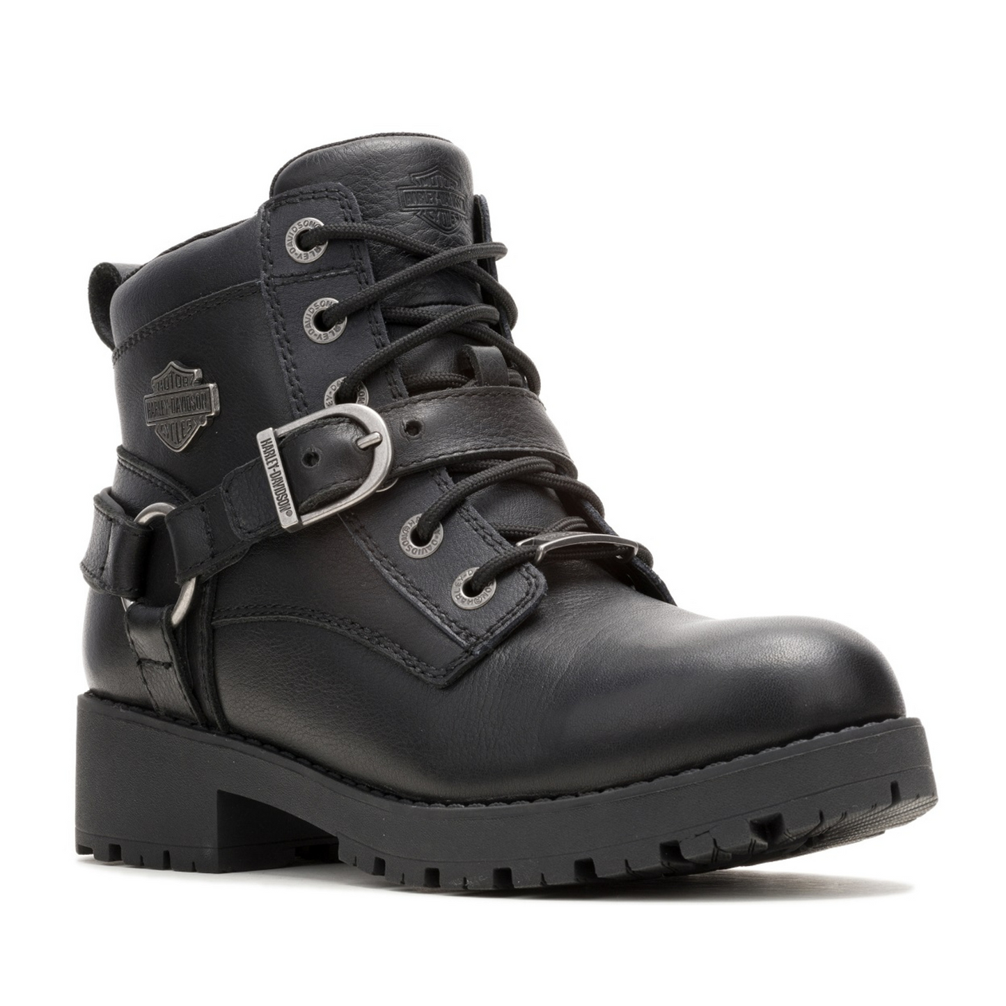 Harley-Davidson® Women's Kelley Harness Ride WP Black Motorcycle Boots
