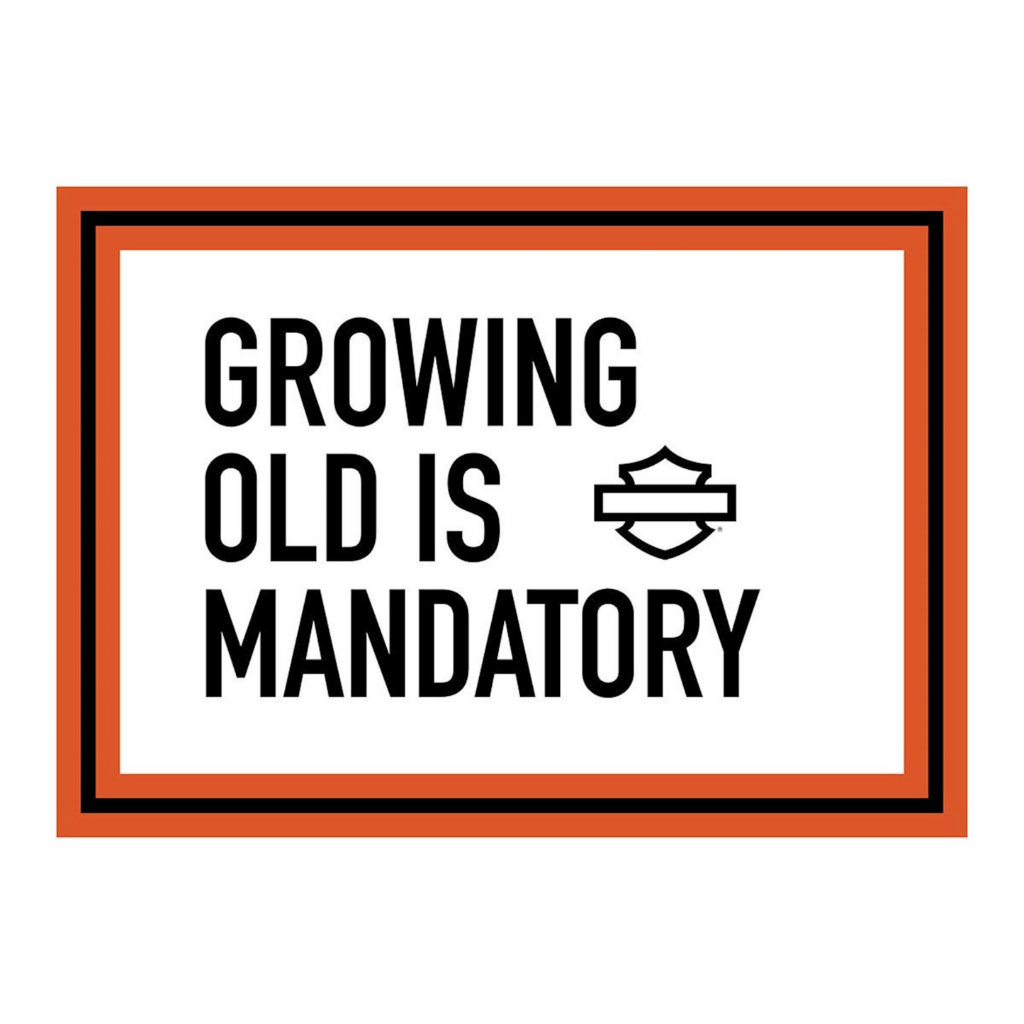 Harley-Davidson® H-D Growing Old - Birthday Card