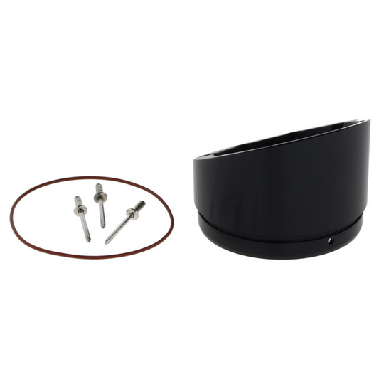 TBR - Black Turnout End Cap with Blind Rivets