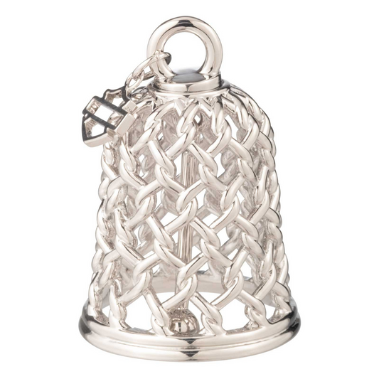 Harley-Davidson® Fence Cut Out Bar & Shield Logo Charm Ride Bell - Silver Finish
