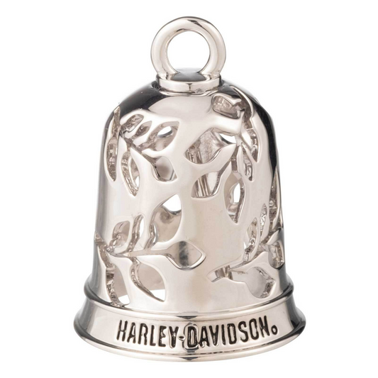 Harley-Davidson® Leaf Cut Out Script Ride Bell – Silver Finish