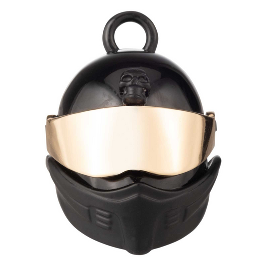 Harley-Davidson® Black Plated Skull Crowned Helmet Ride Bell - Black