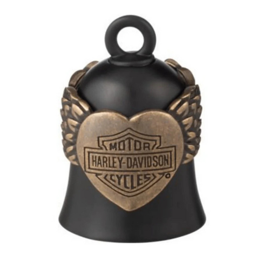 Harley-Davidson® Brass Heart Wing Ride Bell