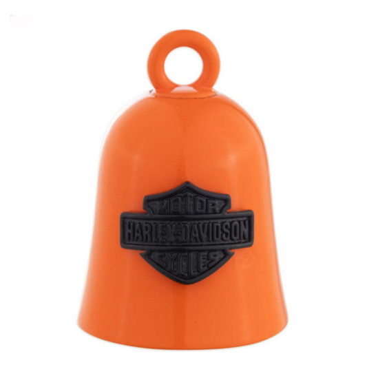 Harley-Davidson®  Orange Engraved Bar & Shield Logo Ride Bell