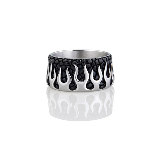 Inferno Serpent Band Ring