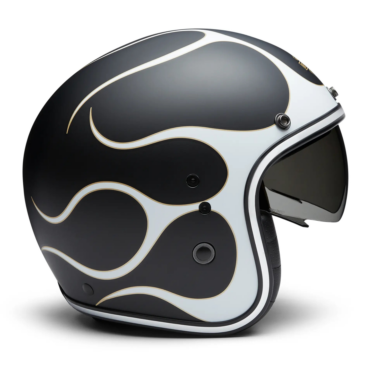 Harley-Davidson® X14 Sun Shield 3/4 Helmet - Flames - Matte Black