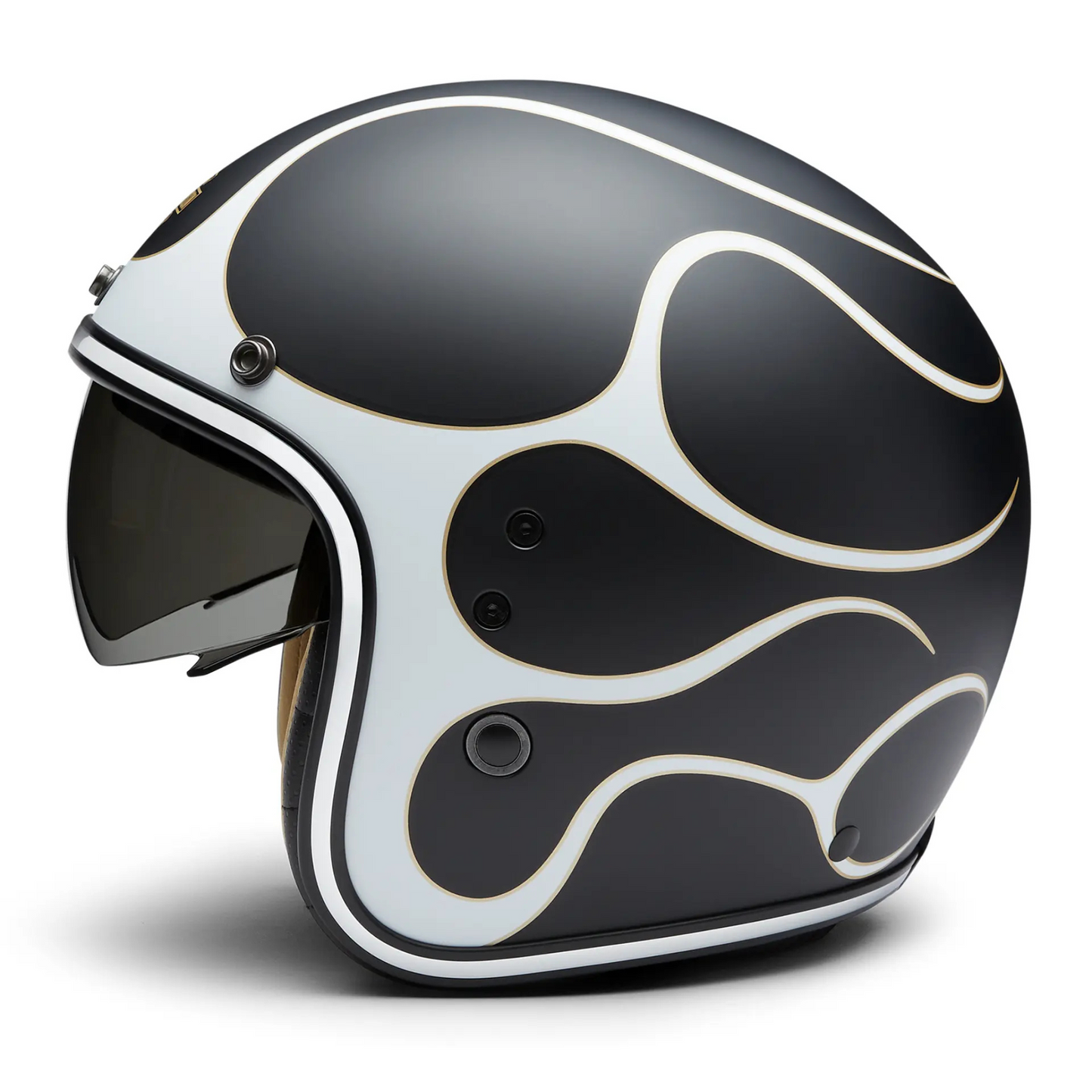 Harley-Davidson® X14 Sun Shield 3/4 Helmet - Flames - Matte Black
