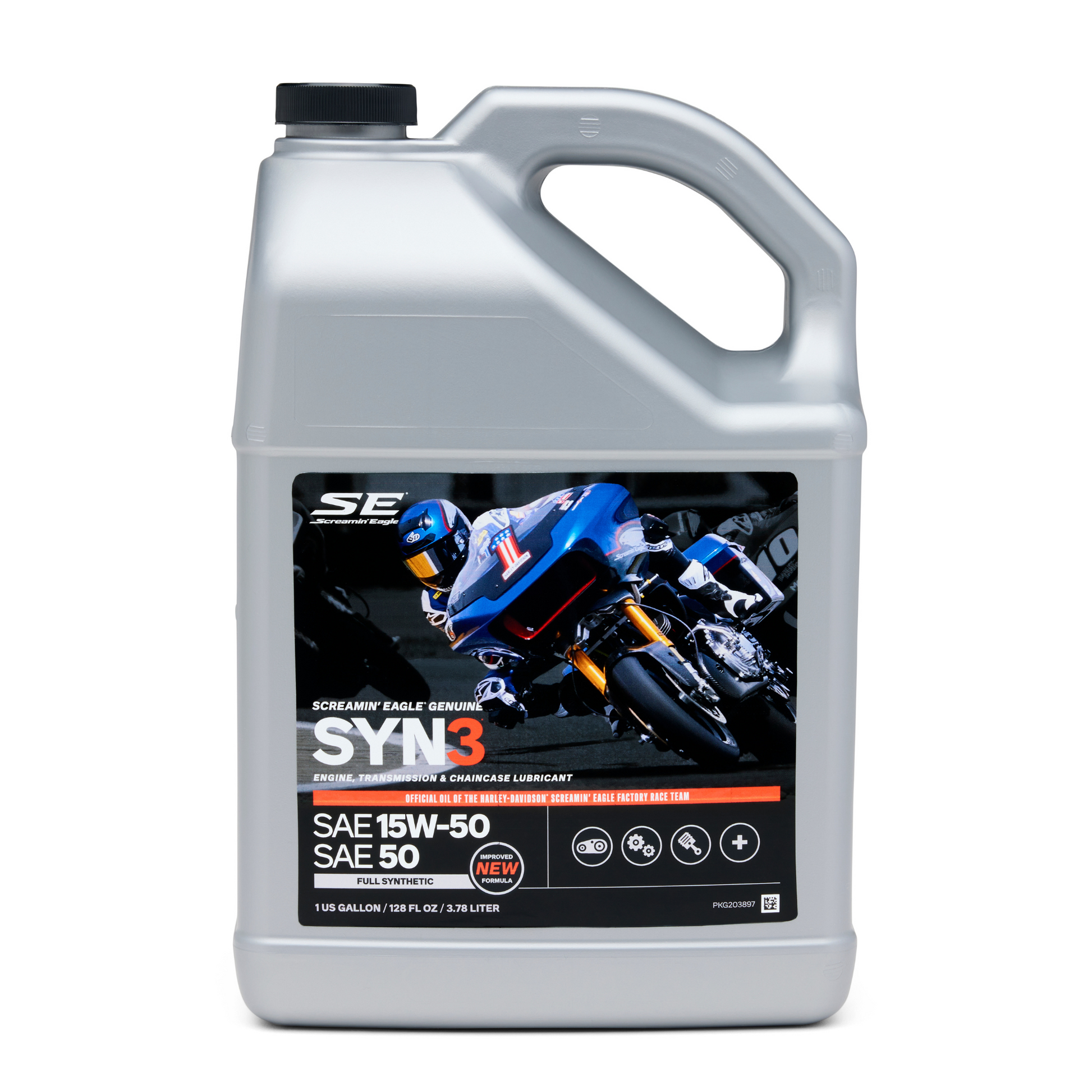 Harley-Davidson® Syn3 Full Synthetic Lubricant 4L – Gasoline Alley Harley-Davidson® Syn3 Full Synthetic Lubricant 4L – Gasoline Alley
