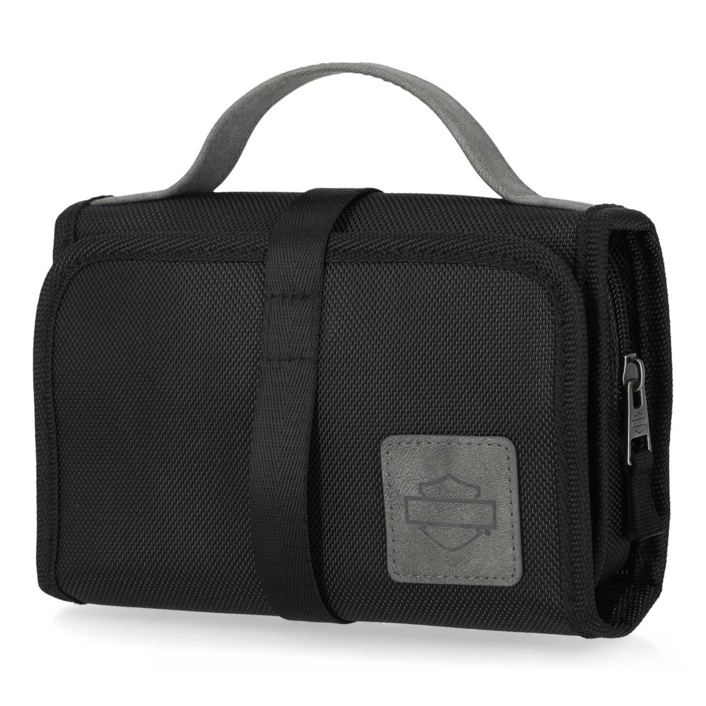 Harley-Davidson® Men's Embossed Bar & Shield Logo Hanging Toiletry Kit - Black