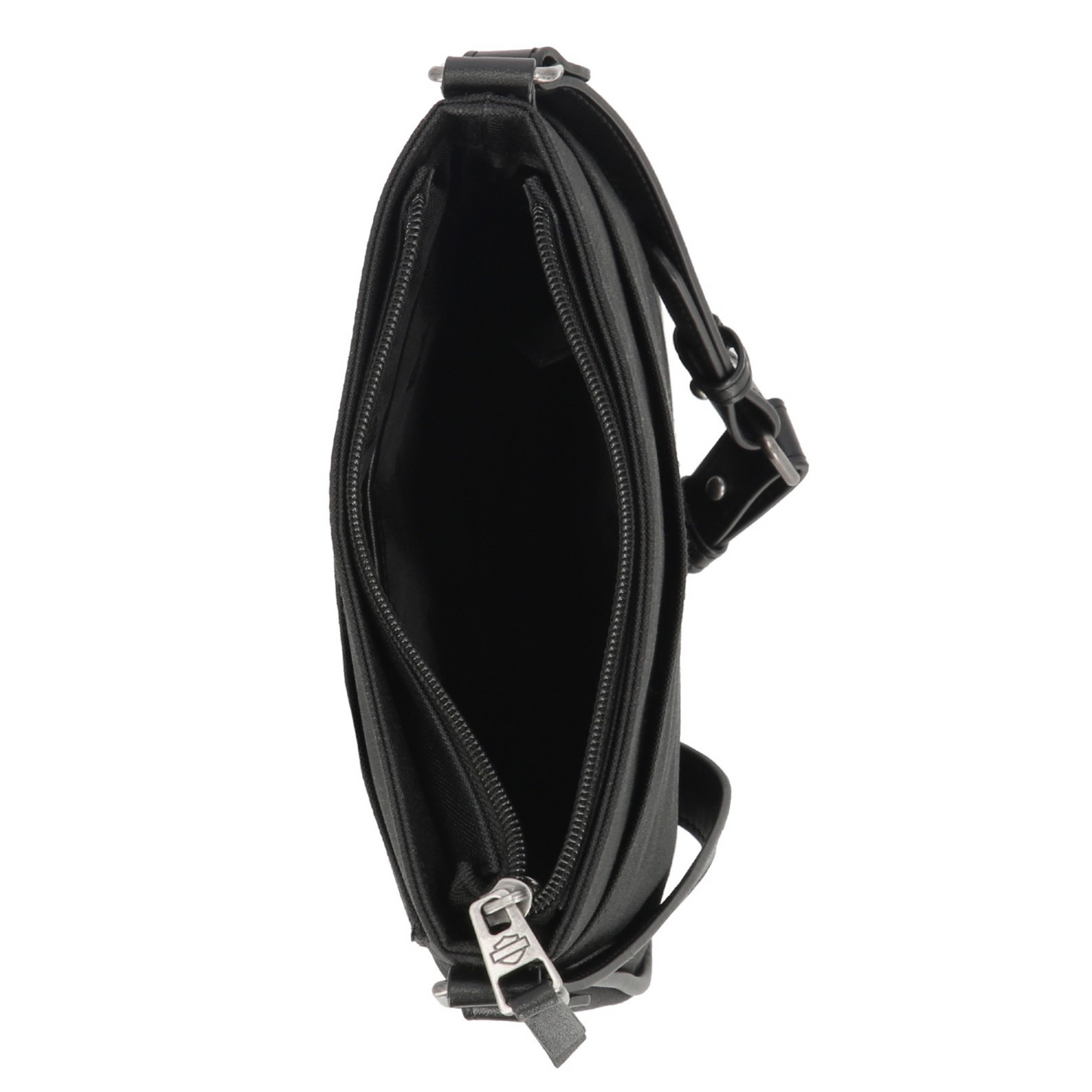 Harley-Davidson® Women's Rhinestone Embellished Bar & Shield Crossbody Bag - Black