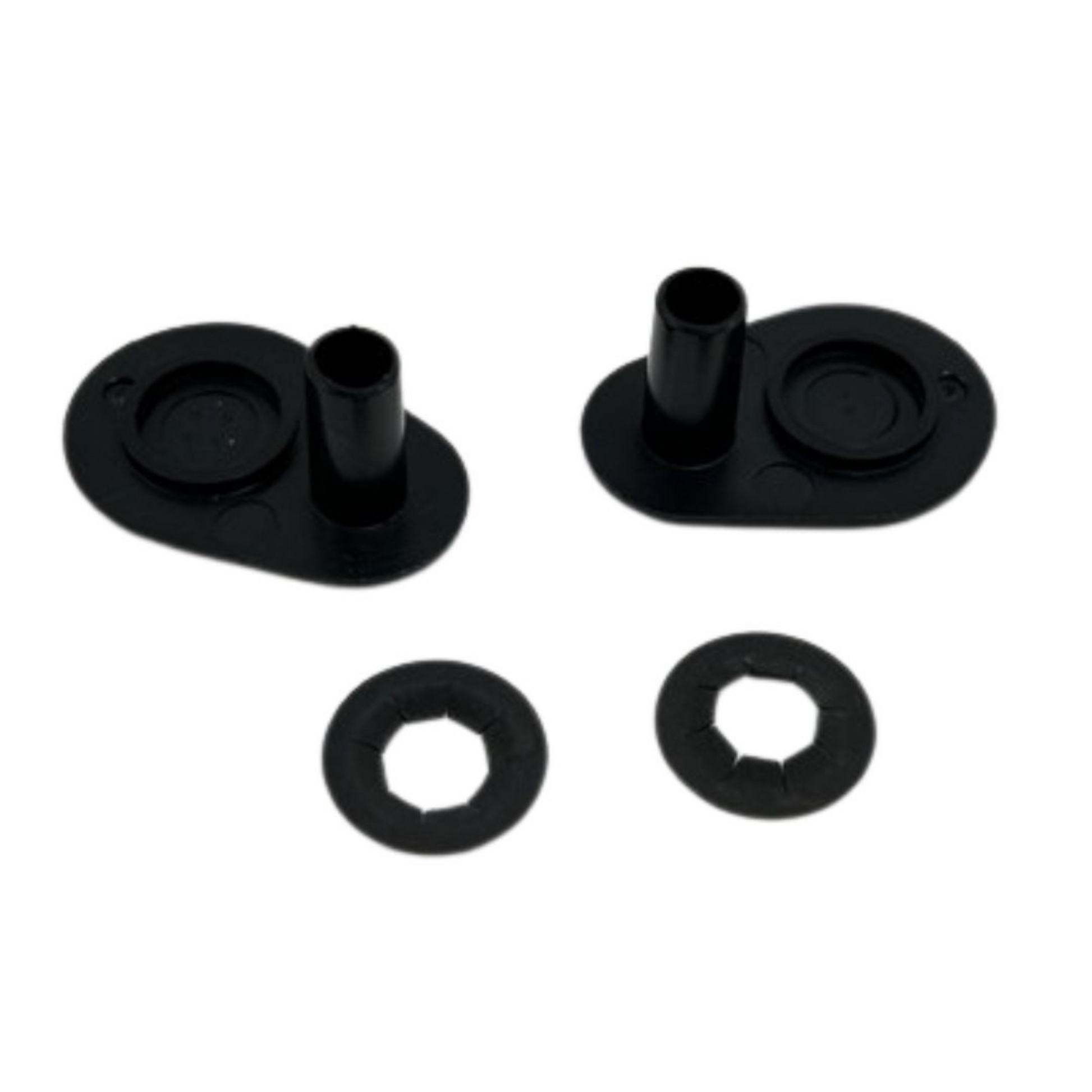 Crucifix Design Fairing Mirror Hole Plugs For 2014-2023 Harley Street Glide FLHX – Black, Set Of 2