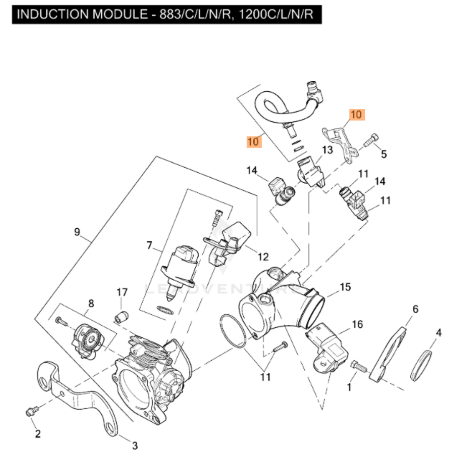 Harley-Davidson® Fuel Line Kit  - Sportster XL883 & XL1200 '07-'09