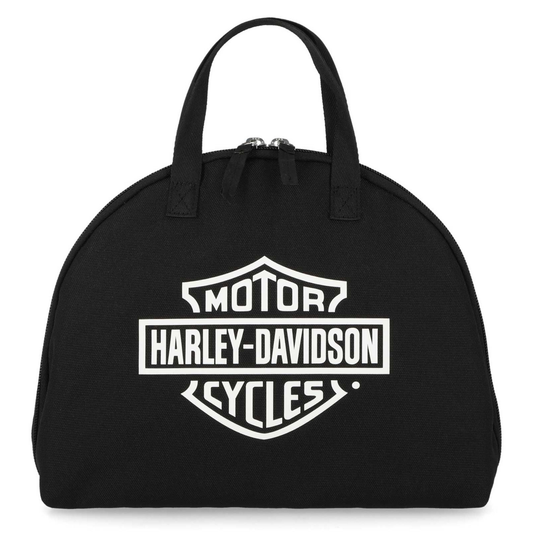 Harley-Davidson® Women's Bar & Shield Logo Travel Cosmetic Bag w/ Handles - Black