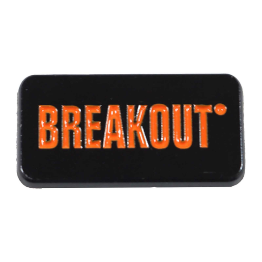Harley-Davidson® 1 in. Breakout Bike Model Metal Pin - Black & Orange Finish