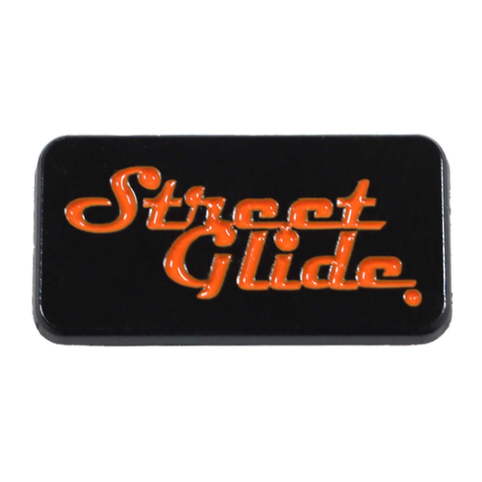 Harley-Davidson® 1 in. Street Glide Bike Model Metal Pin - Black & Orange Finish