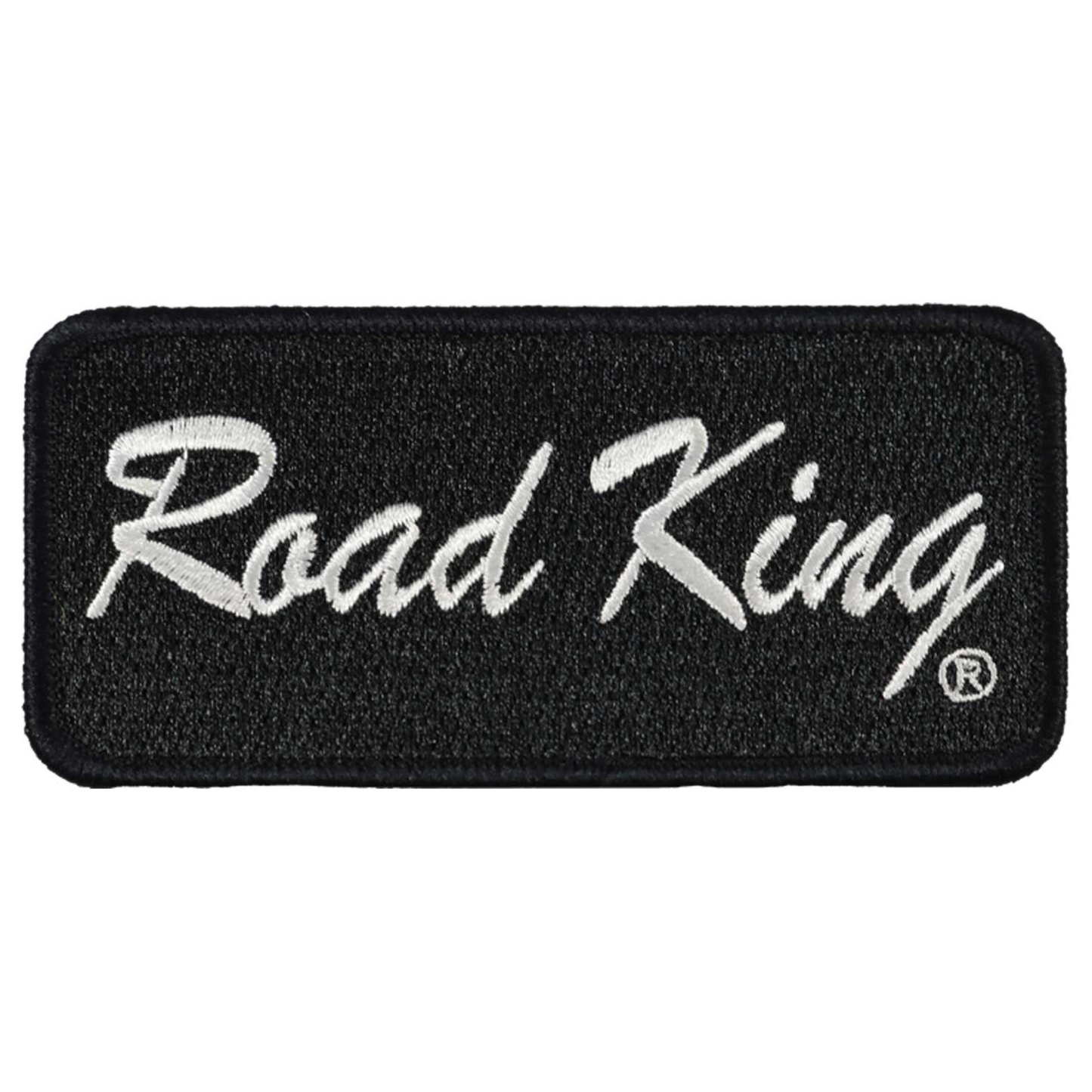 Harley-Davidson® 4 in. Embroidered Road King Sew-On Patch - Black & White