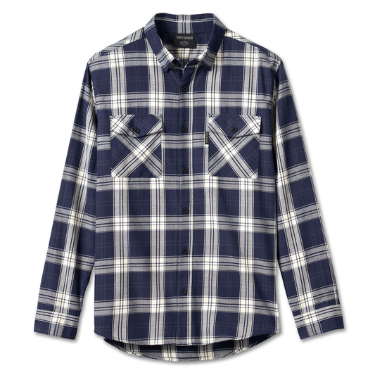 Harley-Davidson® Men's Essence Shirt - Blue Plaid