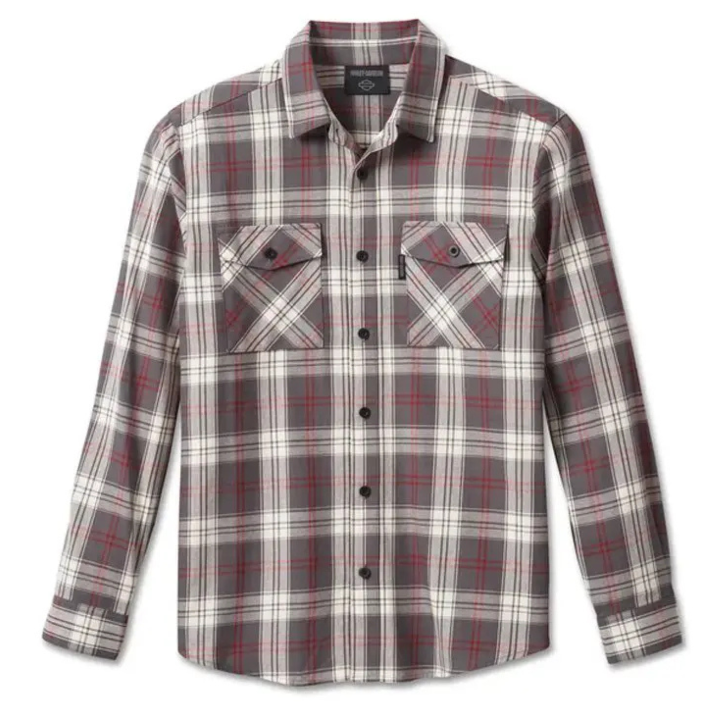 Harley-Davidson® Men's Essence Shirt - Grey Plaid