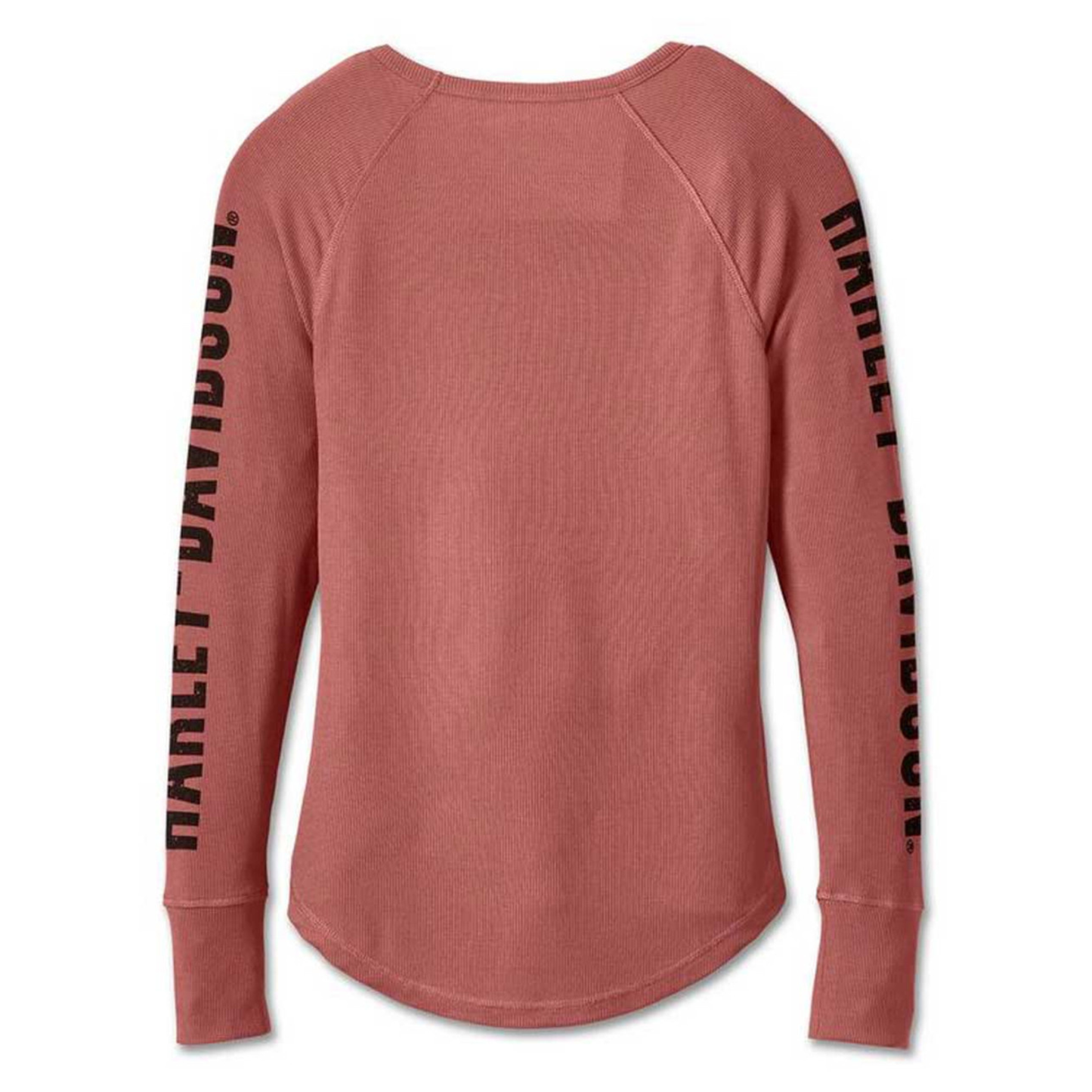 Harley-Davidson® Women's Authentic Bar & Shield Rib-Knit Top - Light Mahogany