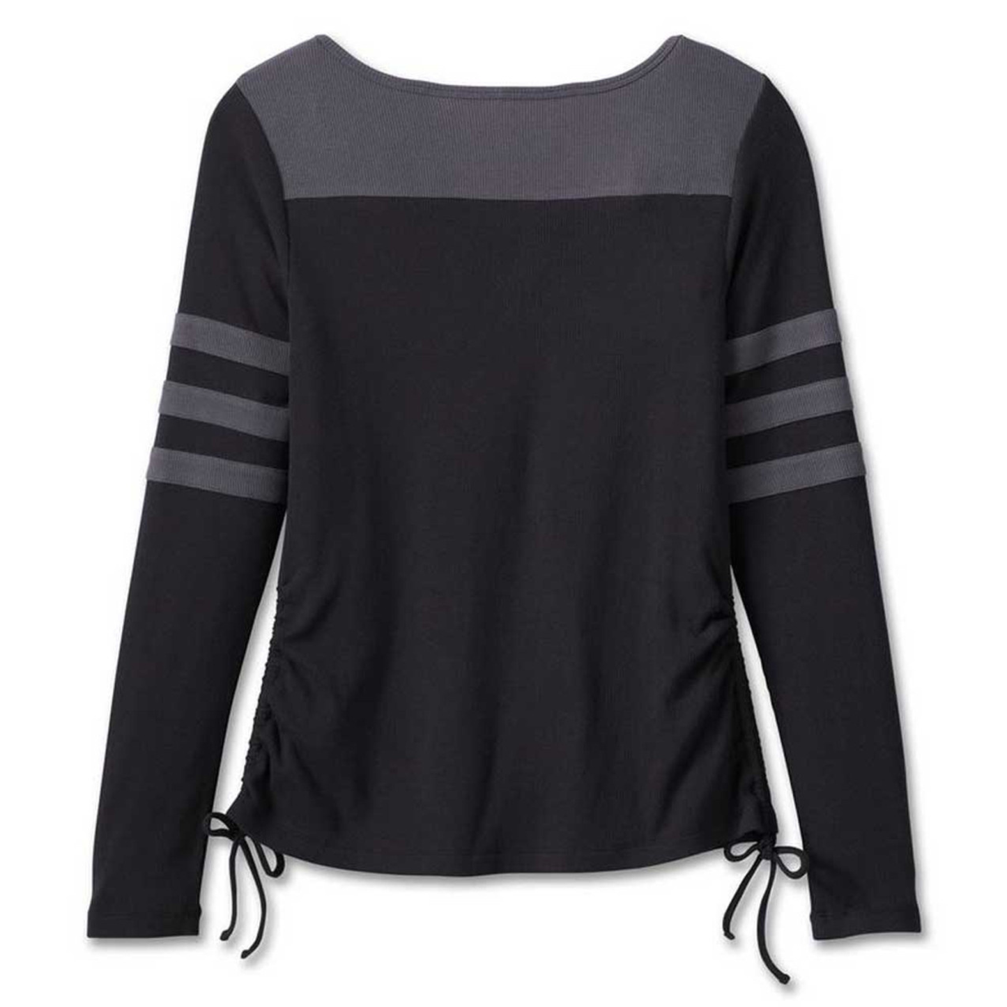 Harley-Davidson® Women's Race Her Long Sleeve Knit Top - Black Beauty