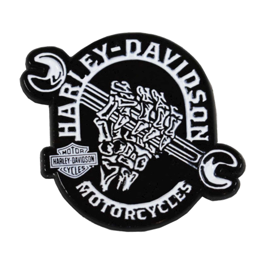 Harley-Davidson® 1.25 inch. Spooky Fingers Metal Pin - Gloss Black Finish