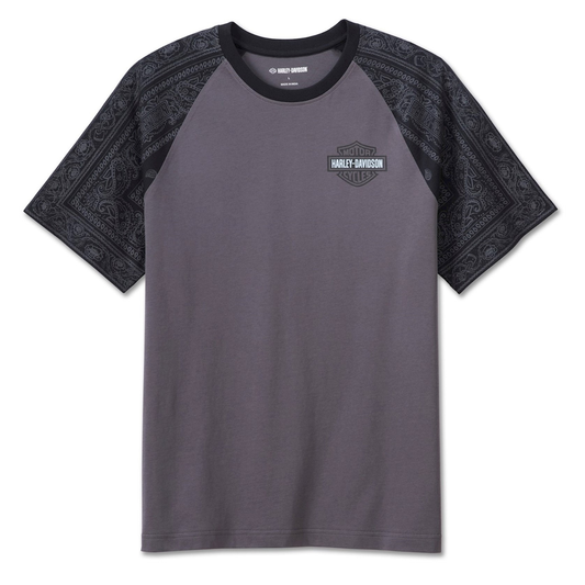 Harley-Davidson® Men's Bandana Tee - Grey