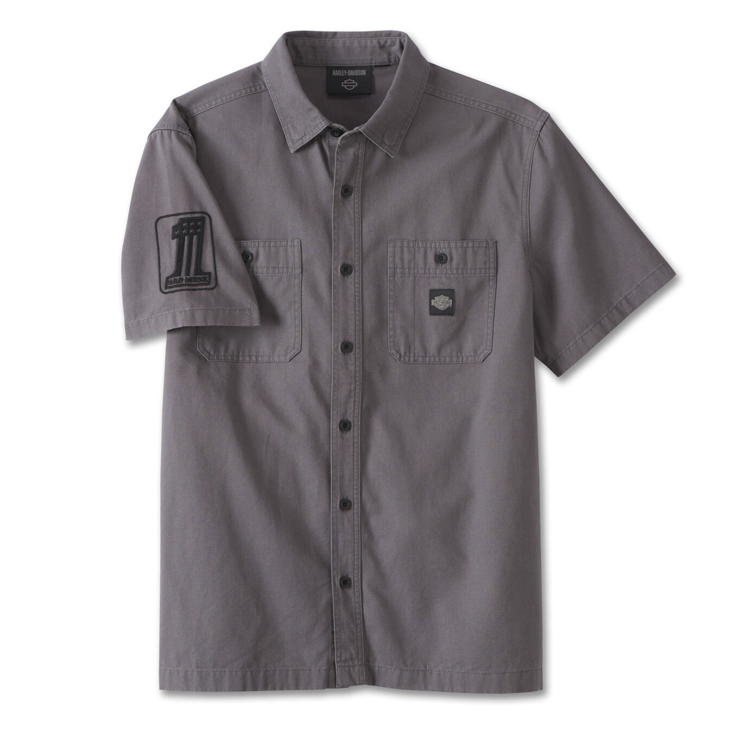 Harley-Davidson® Men's Forever Harley Canvas Shirt - Blackened Pearl
