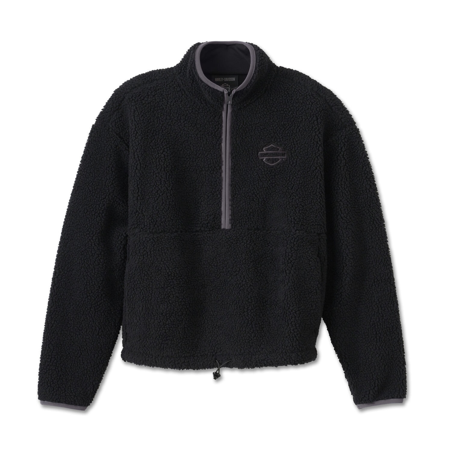Harley-Davidson® Womens Harley-Davidson Sherpa 1/4 Zip - Harley Black