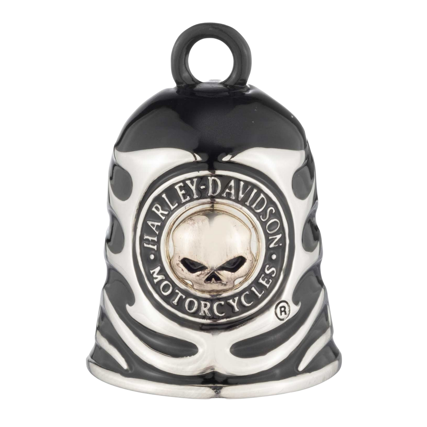 Harley-Davidson® Willie G Skull Tri-Tone Textured Metal Ride Bell - Black
