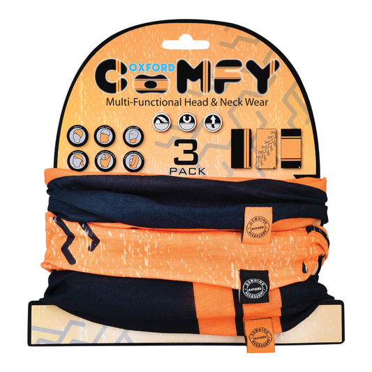 Oxford - Comfy Neck Tubes - HD Colours - 3 Pack