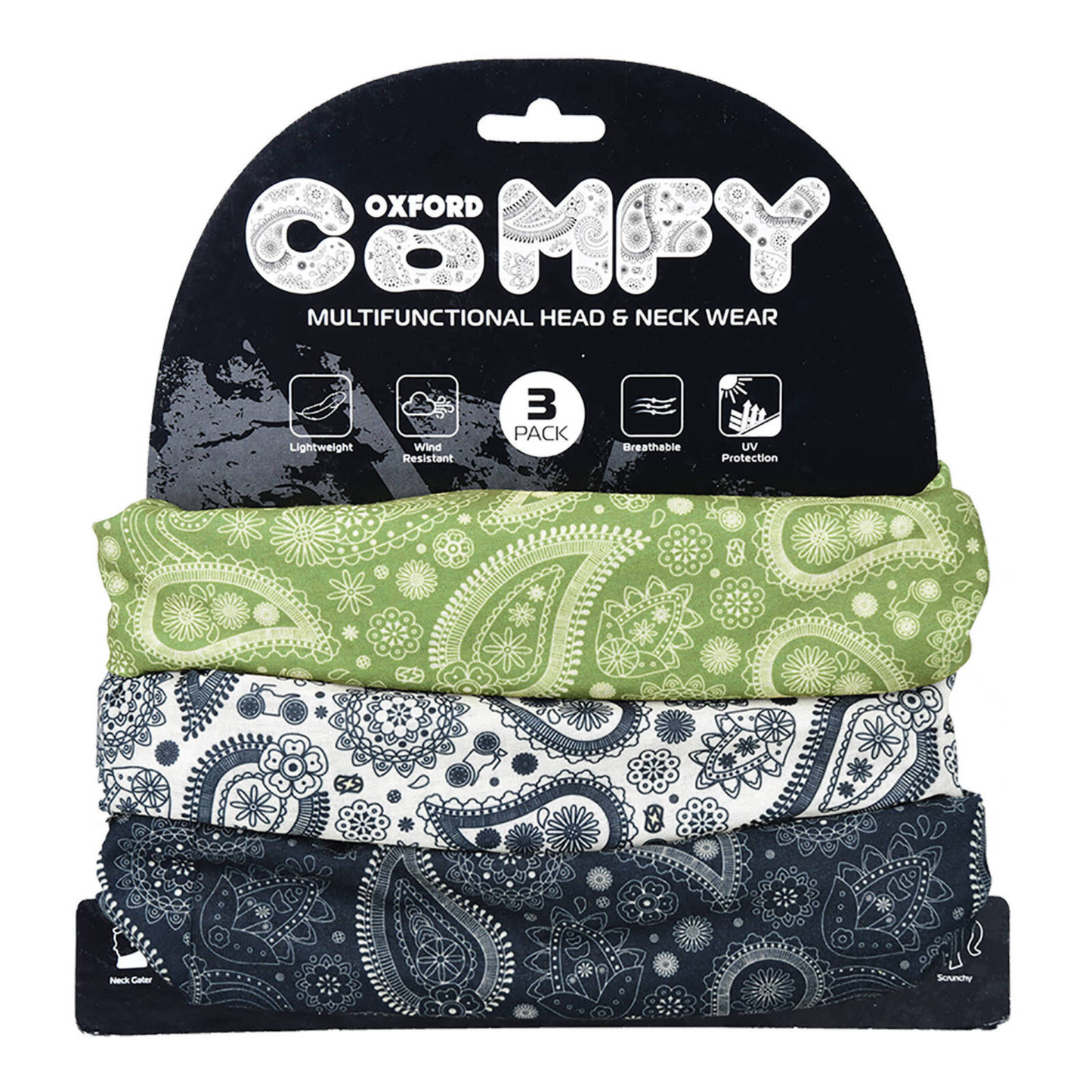 Oxford - Comfy - Paisley 3pk