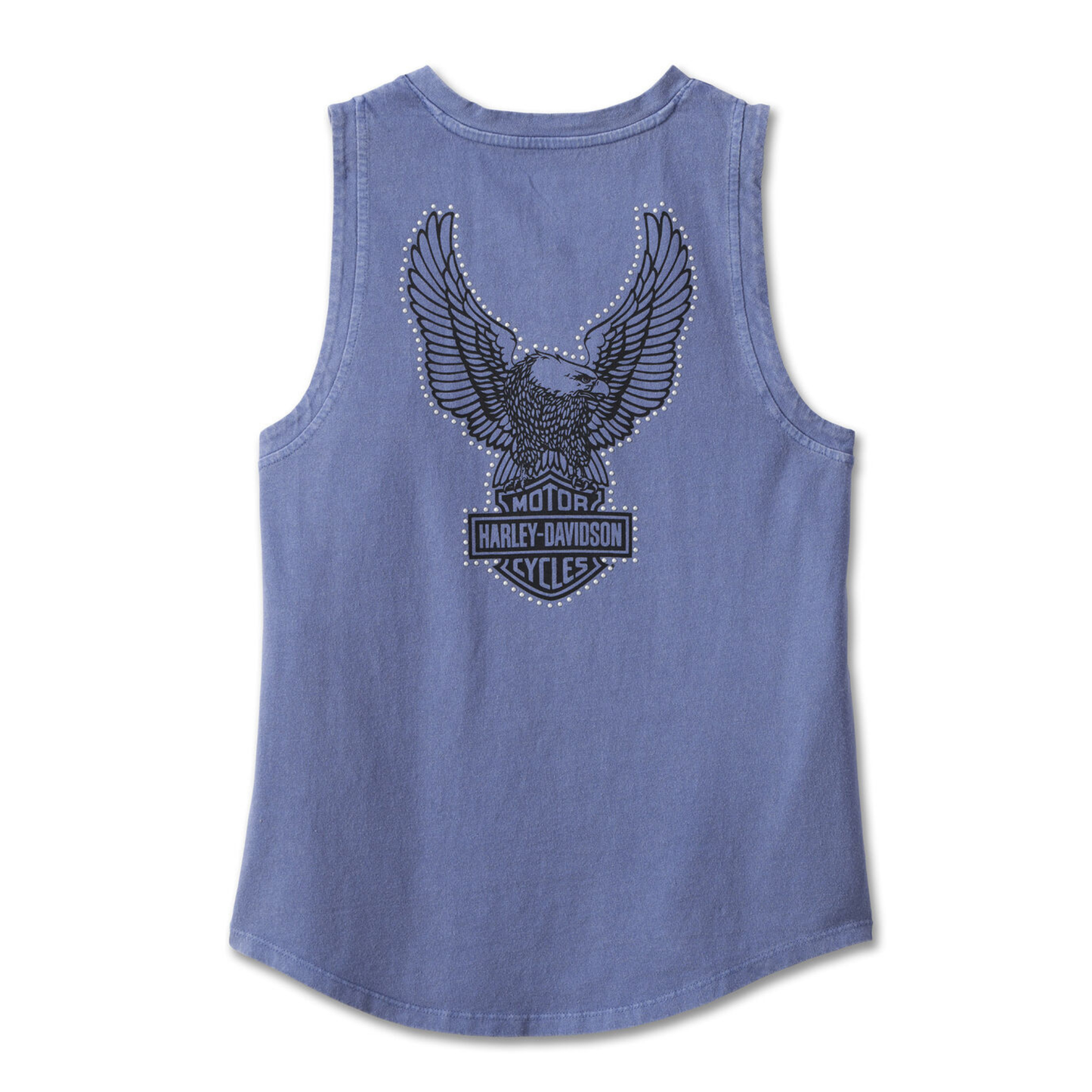 Harley-Davidson® Women's Throttle Lace-Up Tank - Colony Blue