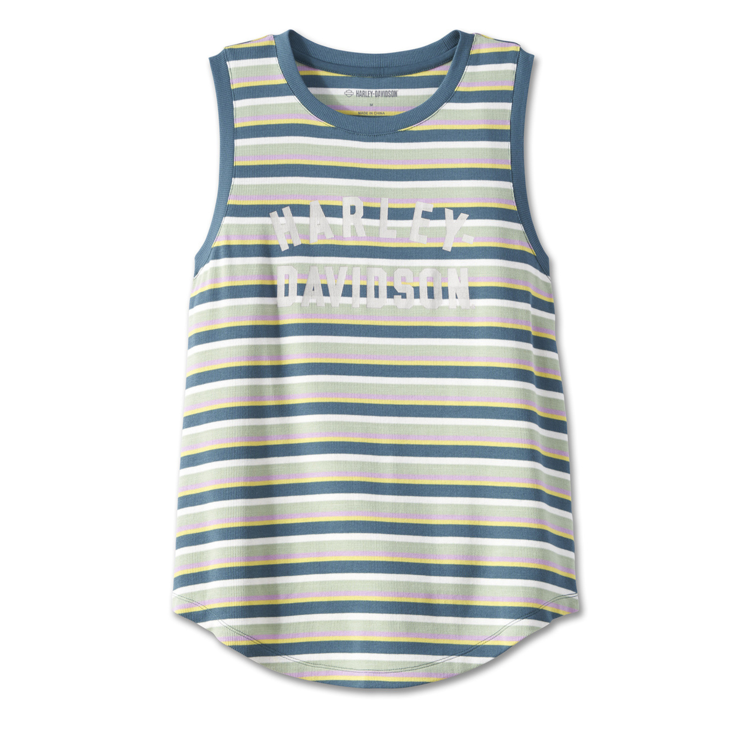 Harley-Davidson® Women's Division Striped Tank - YD Stripe/Oil Green