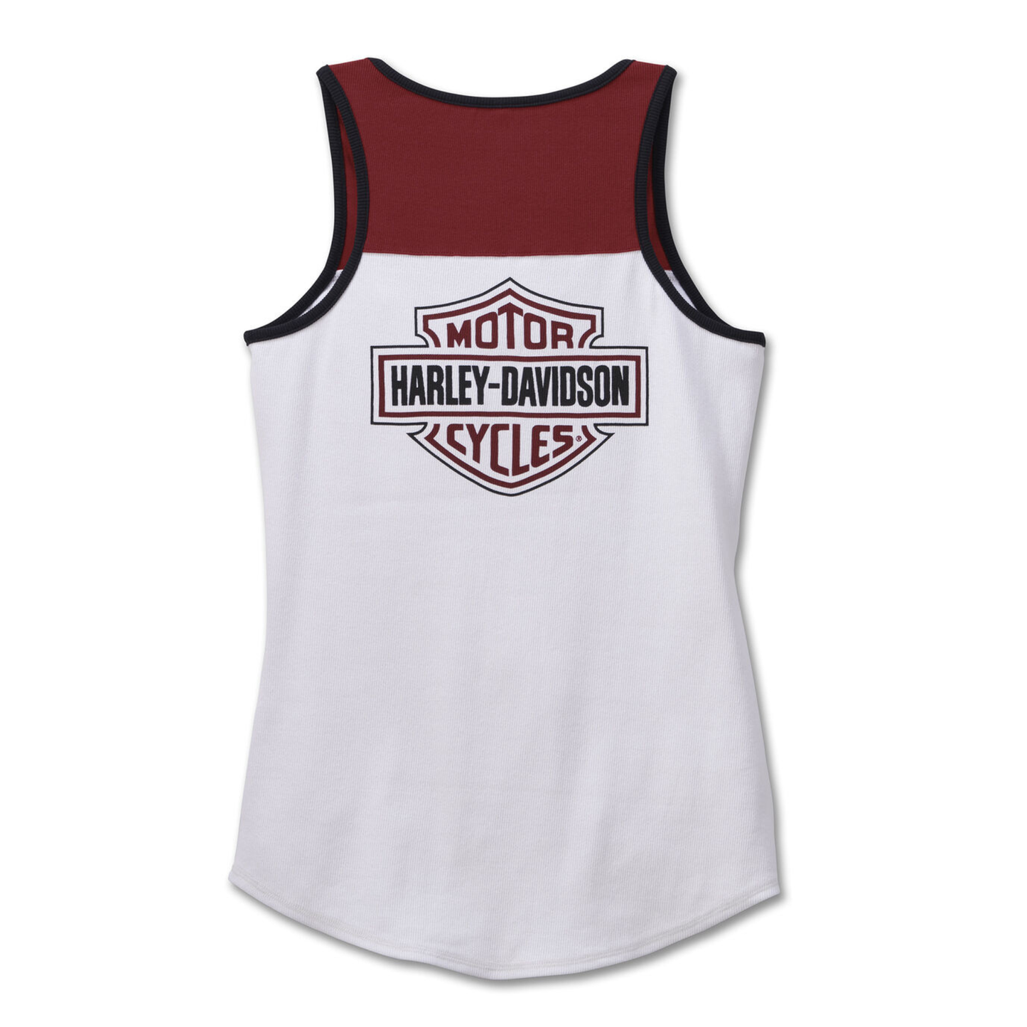 Harley-Davidson® Women's Star Spangled Banner Henley Tank - Bright White