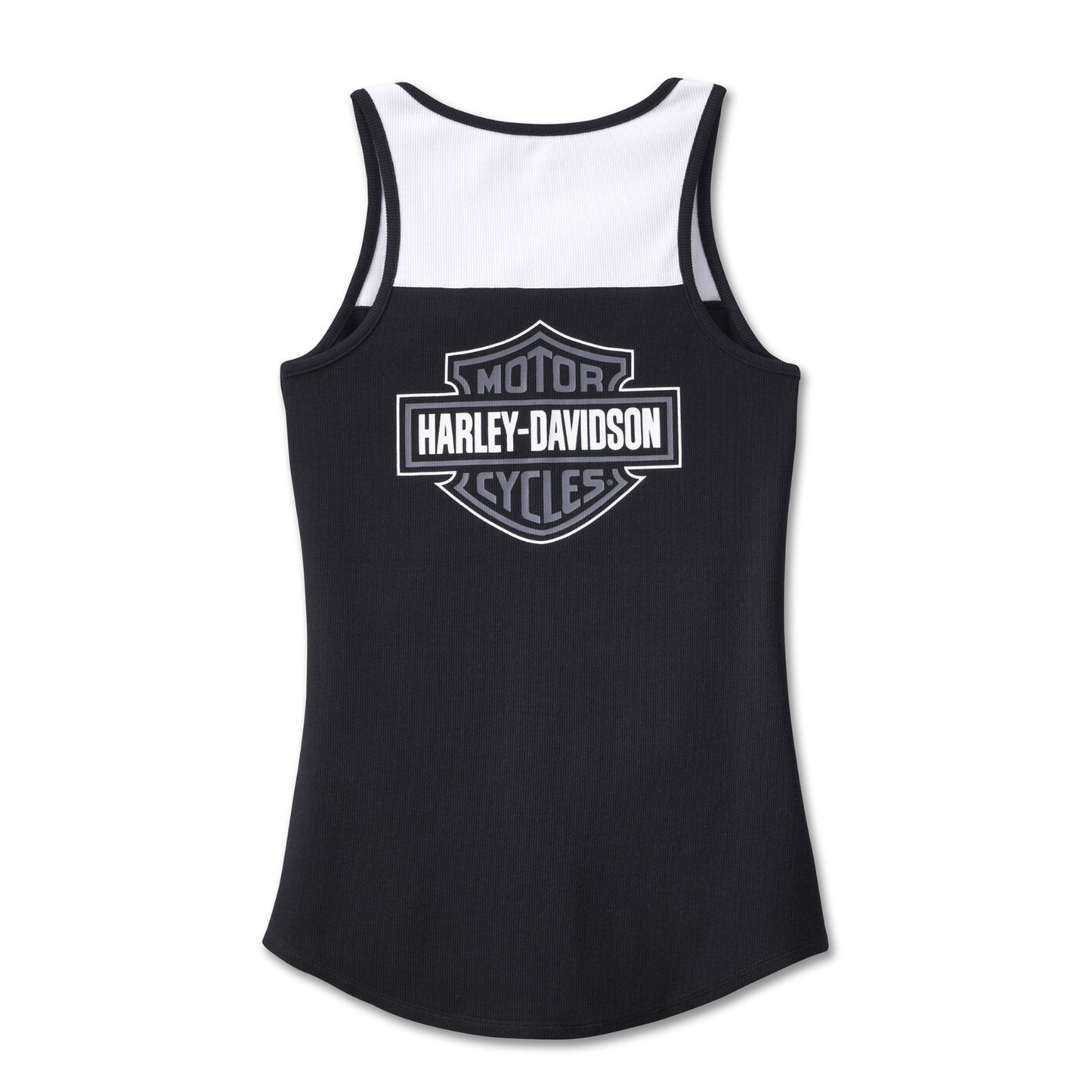 Harley-Davidson® Women's Star Spangled Banner Henley Tank - Black Beauty