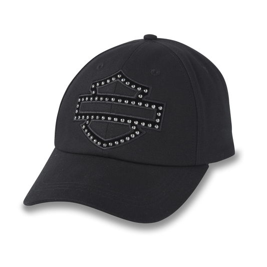Harley-Davidson® Bar & Shield Embellished Baseball Cap - Black Beauty