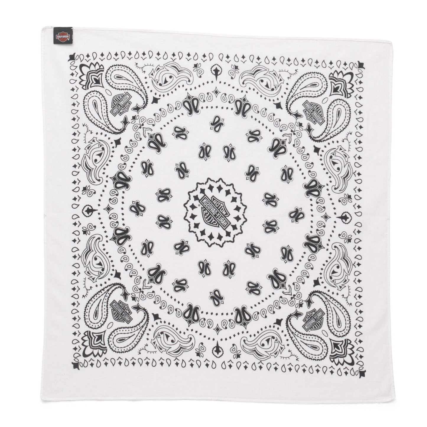 Harley-Davidson® American Heritage Oversized Bandana - Bright White