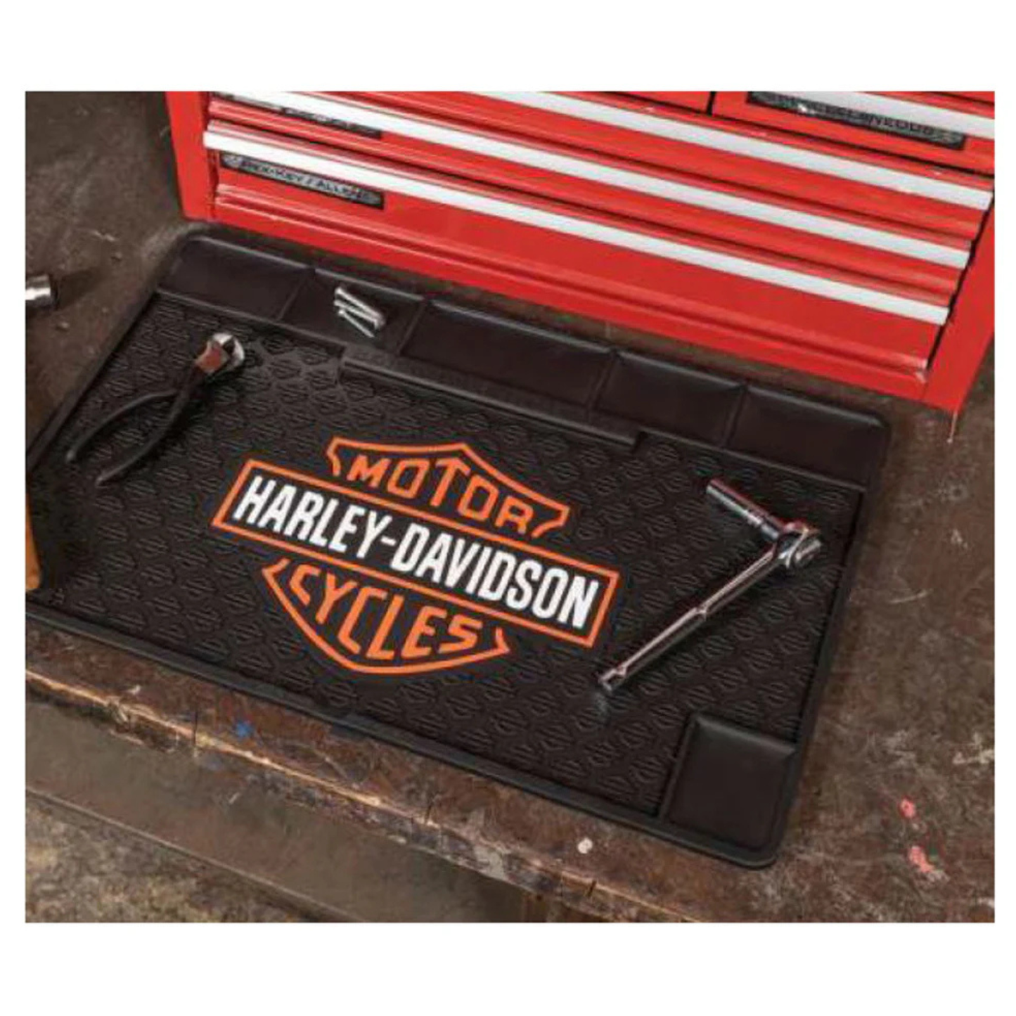 Harley-Davidson® Bar & Shield Utility Work Mat for Shop - Garage Floor & More