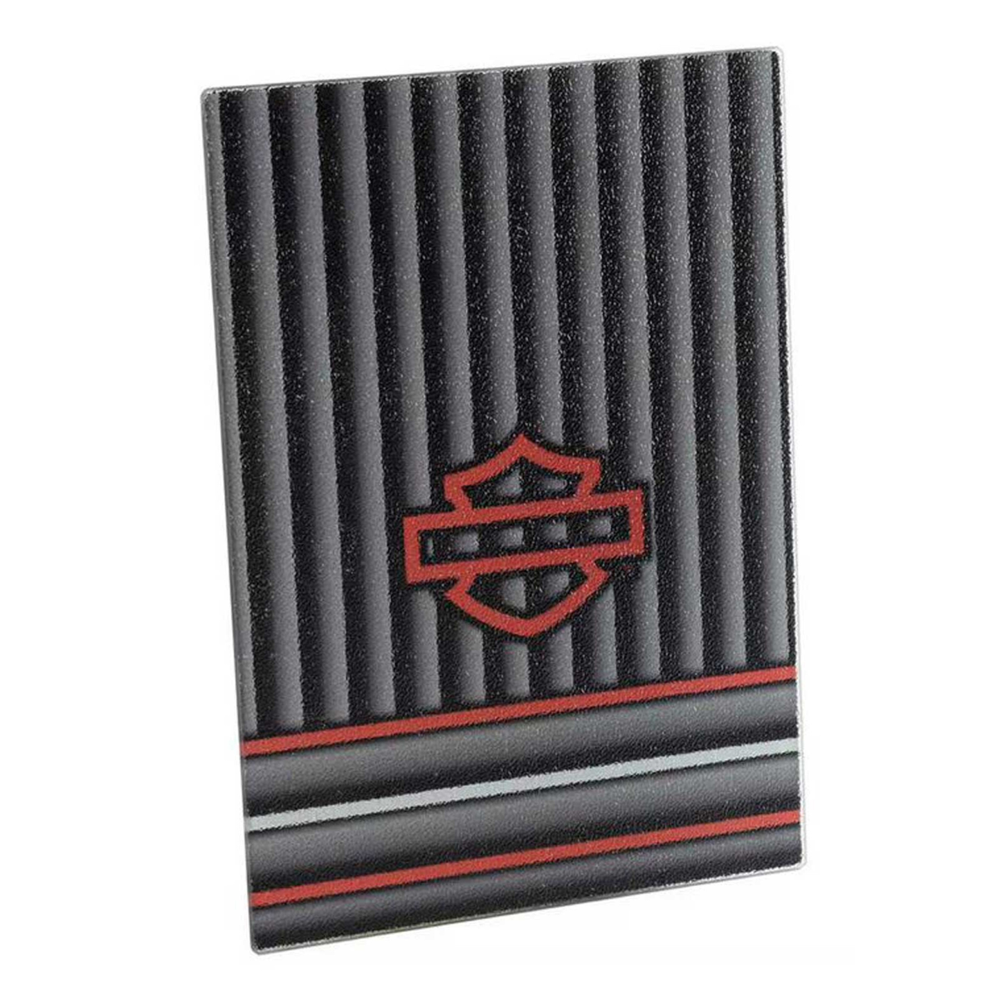 Harley-Davidson® Open Bar & Shield Stripes Cutting Board - Tempered Glass